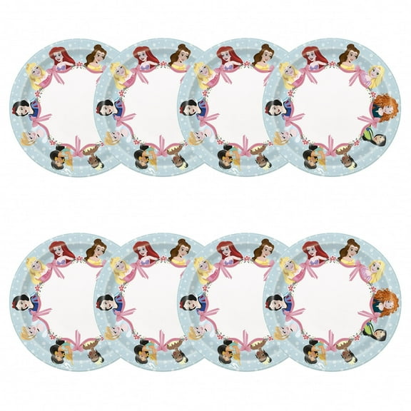 Disney Princess Round 7" Dessert Plates, 32ct