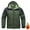 Green, variant on Men's Fleece Jacket, All-Season Outerwear with Waterproof Windproof Protection for Outdoor Mountaineering and Casual Wear