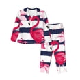 thumbnail image 1 of Balery Pink Flamingos Conjunto de Pijama con Estampado para Mujer, Conjunto de Dos Piezas con Manga Larga, Ropa de Dormir Suave con Bolsillos, Pijamas Cómodos-XX-Large, 1 of 7