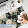 thumbnail image 4 of Long Mouse Pads for Desk,Pioneer Flower Floral Print Pattern Desk Mats on Top Of Desks, Desk Mouse Pad Extra Large with 3mm Non-Slip Base and Stitched Edge for Gaming,Office,Work,Home 35.4"x15.7", 4 of 6