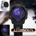 thumbnail image 7 of Men's Digital Watch Waterproof Pedometer Watches Sport Watch Step Counter Calorie Military Watch with Stopwatch Alarm LED Backlight Countdown, 7 of 7