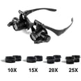 thumbnail image 1 of Higher Magnification, Headband Magnifier Stand Magnifier, Adjustable LED Light Magnifier for Jewelers Watchmakers Hobby Electricians Sewing Crafts and Elderly People, 1 of 3