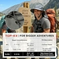 thumbnail image 5 of TOP-EX Waterproof Sun Hat Men's Wide Brim Sun Protection Hat Outdoor Trekking Hat with Neck Protection Safari Summer Hat Foldable Light Grey M/L, 5 of 7