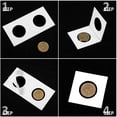 thumbnail image 4 of Monedero de cartón con forma de moneda, 120 unidades, 6 tamaños, 5 x 10 cm, Outus, 4 of 7