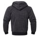 thumbnail image 3 of Sudadera con capucha de forro polar pesado Marled de talla grande S-5XL para hombre, chaqueta de invierno de manga larga con forro Sherpa y cremallera completa (Carbón XL), 3 of 5