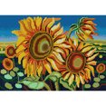 thumbnail image 1 of Cuadros Decorativos Bordado completo Hilo de algodón ecológico 14CT Punto de cruz de girasol impreso (HA062) Wdftyju de costura negro 4 estilos, 1 of 9