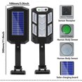 thumbnail image 5 of Luz solar para jardín al aire libre, luz LED de energía solar, luz de calle con sensor de movimiento PIR, luz nocturna para jardín, luz de pared de calle, 43 LED, 5 of 5
