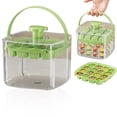 thumbnail image 4 of Ice Cube Tray Easy Release Tray with Lid 16 Cavity Tray with and One Button Quick Release Trays for Freezer Ice Maker Box for Home, 4 of 7