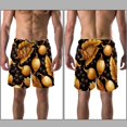 thumbnail image 3 of luoweisi Men's Beach Shorts Quick Dry Swim Trunks with Mesh Lining Acorns L, 3 of 5