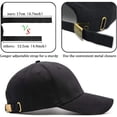 thumbnail image 3 of Gorra de béisbol Gorra deportiva clásica ajustable de 6 paneles para hombres y mujeres Se adapta a la circunferencia de la cabeza 59-61 cm, 3 of 4