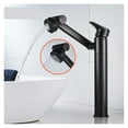 thumbnail image 2 of Bathroom Basin Faucet With Shower Head Gold Sink Mixer Tap Black Oil Brushed Hot &amp; Cold Rotating Spray Nozzle Unique Design ,360° Swivel Spout, 2 of 7