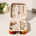 thumbnail image 6 of Retro Cat Travel Portable Square Necklace Holder with Ring, Earring, and Bracelet Organizer - Suitable for Girls and Women, 6 of 6