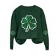 thumbnail image 4 of RKSTN Women's St Patrick's Day Sweatshirt Plus Size Crewneck Irish Gift St Patricks Luckys Shamrocks Graphic Print Hoodless Sweatshirts Top Womens Casual Round Neck Loose Fits Long Sleeve T Shirts, 4 of 5