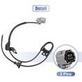 thumbnail image 6 of 1pcs ABS Wheel Speed Sensor Rear Left 89516-06200 Replacement for Toyota Camry 2012-2017, 6 of 6