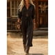 thumbnail image 1 of TaTaai Womens V Neck Button Down Linen Style Loose Sleeveless Dress Solid Color Casual Comfortable Long Dress for All Seasons Daily Party Wear Gift, 1 of 3