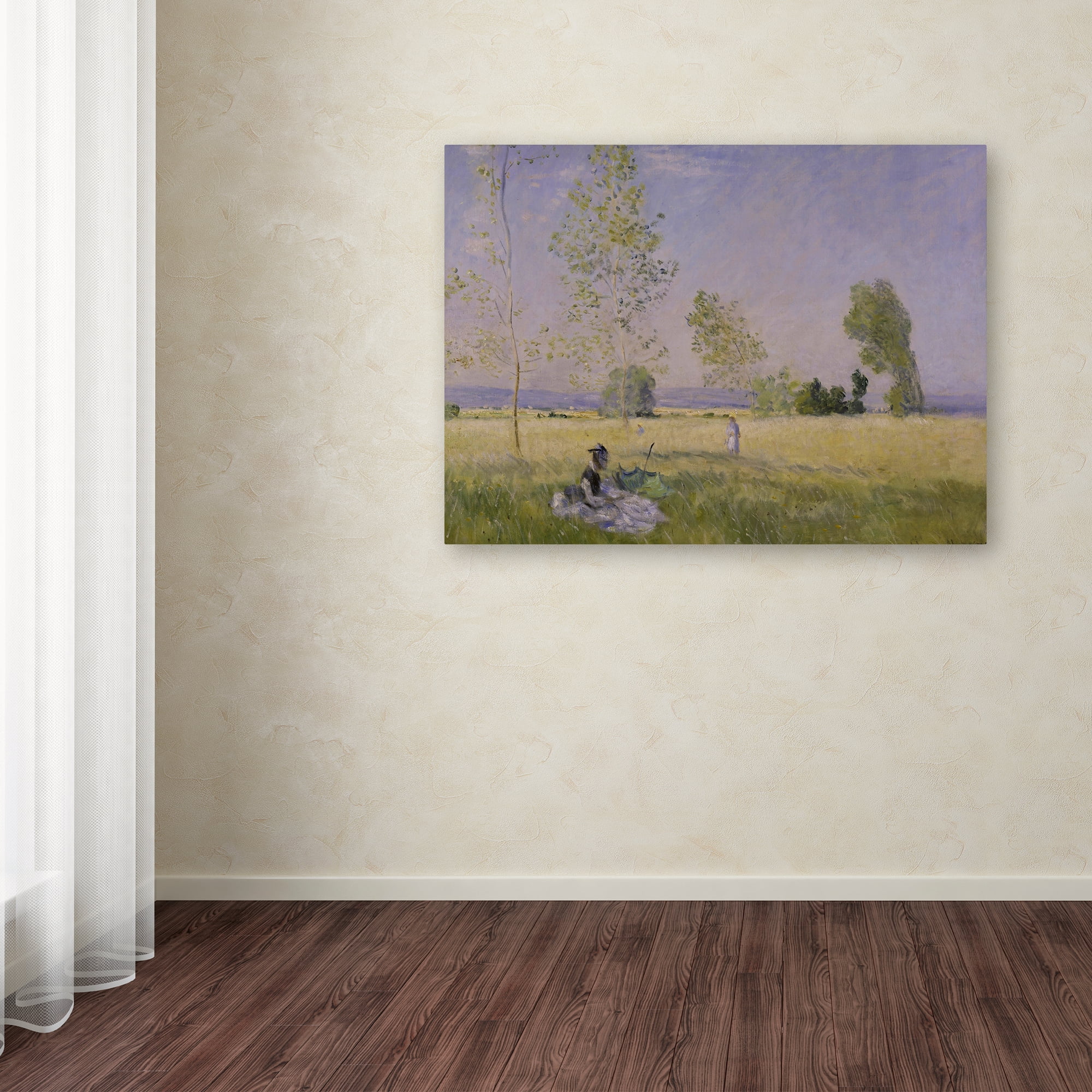 Trademark Fine Art Landscape Canvas Art ' Summer ' by Monet