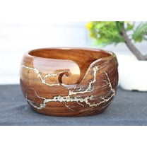 ROSEWOOD Yarn Bowl - Handcrafted Wooden Yarn Bowl - Large Yarn Bowl for Knitting and Crocheting | Mother's Day Gift