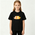 thumbnail image 2 of Four Cute Yellow Ducks Girls Graphic Tee, Retro Polka Dot Birds 100% Cotton Kids Short Sleeve T-Shirt, 2 of 5