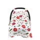thumbnail image 3 of Toldo De Asiento De Coche De Bebé Con Patrones De Flores Rojas Funda De Asiento De Coche Infantil Anti-Sol Extra Ancho Universal Ligero Transpirable Suave Para Bebés Al Aire Libre Cateissary BA000579-00, 3 of 7