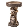 thumbnail image 3 of Clearance! SDJMa Outdoor Resin Bird Bath, Resin Raccoon Birdbath, Animal Statue Outdoor Bird Feeder, Garden Bird Bath, Resin Decoration Cute Garden Ornament for Garden Home, 3 of 8