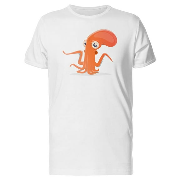 Funny Orange Octopus Tee Men's -Image by Shutterstock
