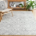 thumbnail image 2 of SAFAVIEH Casablanca Finnian Diamond Area Rug, Ivory/Black, 5' x 8', 2 of 9