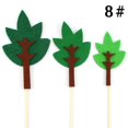 thumbnail image 2 of Coxeer Cake Topper Set Felt Plant Cute Cake Pick Cupcake Decoration Stick for Birthday, 2 of 10