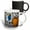 Multicolor, variant on 3drose, Greece, Santorini. Flower Pots Decorating a Courtyard, 11oz Two-tone Red Mug