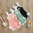 thumbnail image 3 of PEACNNG Newborn Baby Girls Lace Decoration Sleeveless Romper Sweet Style Bow High Waist Summer Clothes, 3 of 5