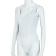 thumbnail image 5 of Mrzhqd One Piece Bathing Suit for Women Retro Solid Color Square Neck Straps Swimsuits Summer Plus Size Ruffle Shapewear Tummy Control Beach Swimwear White M, 5 of 7