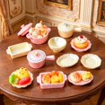 thumbnail image 5 of Living Room Decor Statue, Miniature Kitchen Resin Tableware Set For Dollhous, House Ornament, Cottage Figurine, Miniature Decor., 5 of 5