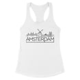 thumbnail image 1 of Skyline Amsterdam Tank Top Fitted Racerback Women's Medium White, 1 of 5