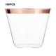 thumbnail image 4 of Wosthever 100x Vasos Para Bebidas Versátiles Y Prácticos Hechos Con Vasos Desechables Con Borde Dorado De Poliestireno Fáciles Mostrada borde plateado, 4 of 6