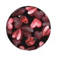 thumbnail image 2 of Easygdp Ladybugs And Red Hearts Wheel Sun Guard, Spare Tire Cover,Universal Trailer Suv Truck Camper Travel,Easy To Install And Remove -16 Inch, 2 of 9
