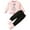 Pink, variant on Karoyedx Baby Spring Clothes Baby Outfit Toddler Girl Ruffle Long Sleeve Sweatshirt Bell Pants Cute Spring Clothes Hot Pink Size,5-6 Years
