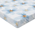 thumbnail image 2 of Ambesonne Pastel Fitted Sheet, Chamomiles Art, Full Size, Blue Yellow White, 2 of 3
