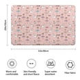 thumbnail image 3 of Ballerina Unicorn Princess Pattern Bathroom Rugs Mat,Non Slip Microfiber Bathroom Rug,Rubber Backing,Soft Bathroom Mats for Bathroom Floor,Tub and Shower,20x32in(50x80cm), 3 of 5