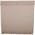 thumbnail image 5 of VHC Brands Annie Portabella Buffalo Check Ruffled Farmhouse Shower Curtain 72x72, 5 of 5