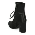 thumbnail image 3 of New Women Indulge Ella-1 Satin Round Toe Lace Up Block Heel Bootie, 3 of 7