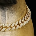 thumbnail image 7 of Pet Dog Cuban Chain Collar Wide Sparkling Rhinestones Dog Necklace Small Medium Large Dogs Jewelry Accessories, 7 of 7