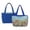 Colorful Daisy-A, variant on Pzuqiu Floral Embroidered Women's Large Quilted Tote Bags Reversible Lightweight Blue Shoulder Handbags for Work, Shopping, Travel, College, Everyday Use