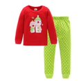 thumbnail image 1 of Conjuntos de Pijamas de Navidad para niñas, ropa de dormir de dinosaurio para bebés y niños de 2 a 7 años, novedad, 1 of 4