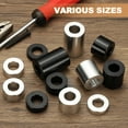 thumbnail image 4 of 6PCS Aluminum Spacers, 1/2 x 1 Metal Spacers Aluminum 1/2 L Spacer Screw Standoff Round Unthreaded Standoff Bushing for 5/16inch Screw Bolts, Black, 4 of 6