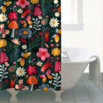 thumbnail image 4 of Pioneer Flower Floral Print Pattern Shower Curtain 84"x72" ,Bathroom Decorative Shower Curtains Set with 12 Hooks,Modern Waterproof Washable Shower Curtain, 4 of 6