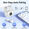 thumbnail image 4 of Wireless Earbuds Bluetooth Headphone 60H Deep Bass Loud Sound with 4 Mic Clear Call Ear Buds Noise Cancelling IP7 in-Ear Headphones with Wireless Charging Case Compatible for iPhone Android, White, 4 of 6