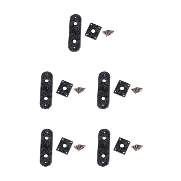 Placas de control de guitarra Wosthever Pack de 2 Perla Negra