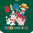thumbnail image 4 of Inktastic Farmer Tractor EIEIO Big Bro Boys Baby Bib, 4 of 4