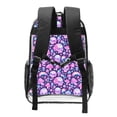 thumbnail image 2 of Sikiie Skull Rainbow Mushroom Clear Backpack, Transparent Bookbag for School for Women Men, Capacity Clear Bag for College, Travel, 2 of 7