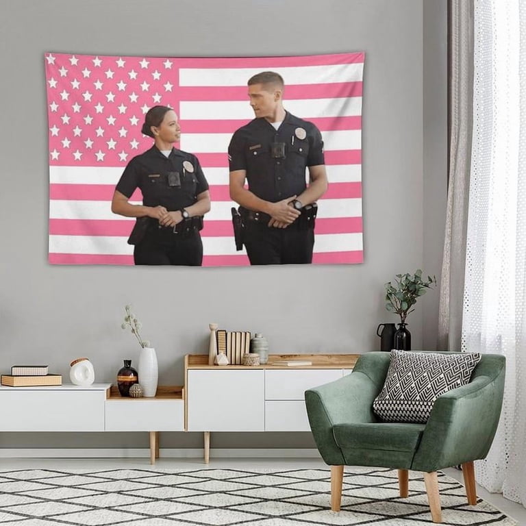 Eric Winter Tim Bradford tapestry Lucy Chen The Rookie Pink