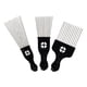 thumbnail image 2 of Púas de dientes anchos para peinado y peluquería Peines de metal profesionales, 2 of 8